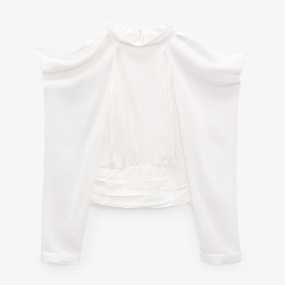 ZARA blouse with openings at shoulders - Picture 7 of 12